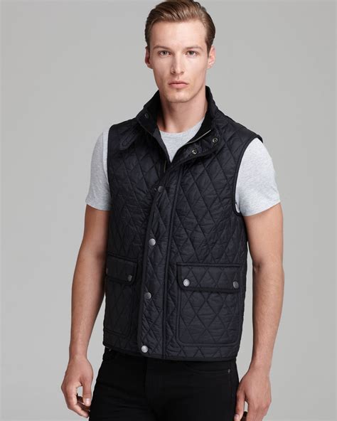 mens quilted burberry vest|burberry men's jackets on sale.